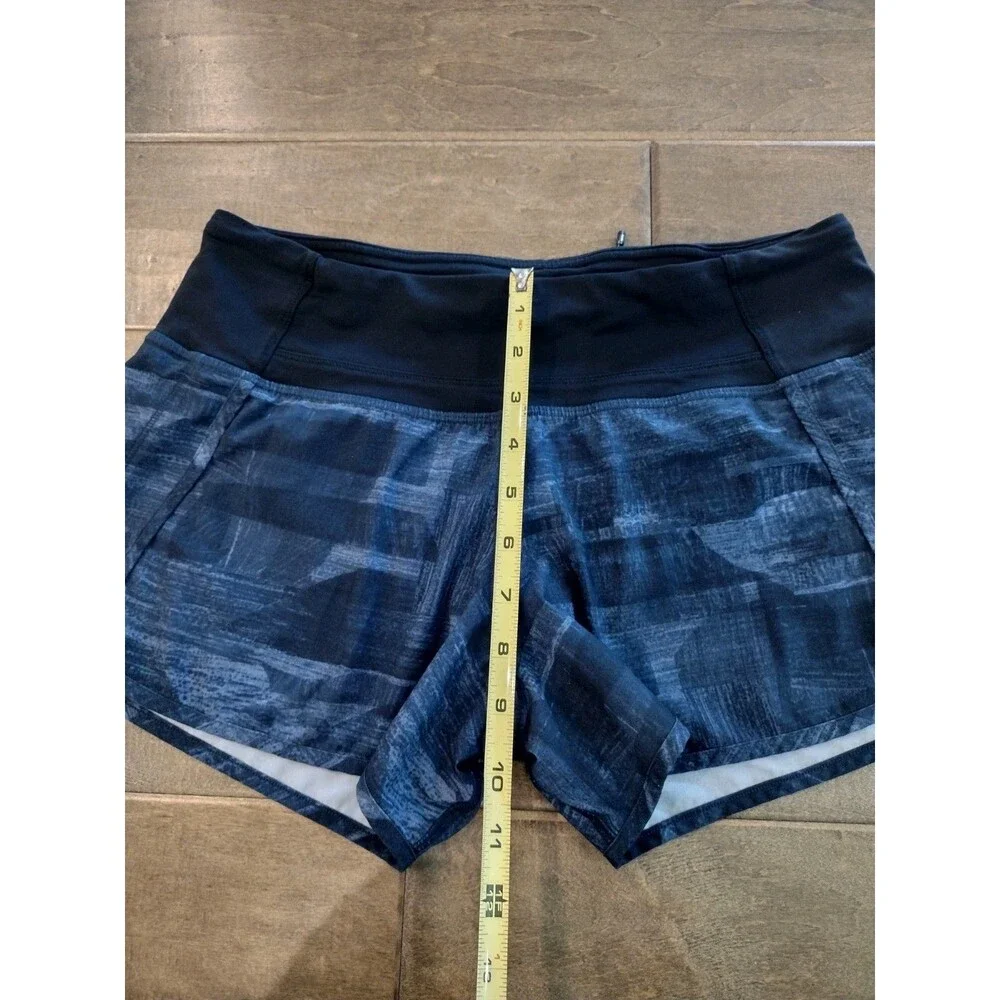 LULULEMON Women's Run Times navy blue print 4